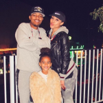 Bow Wow with his wife and daughter