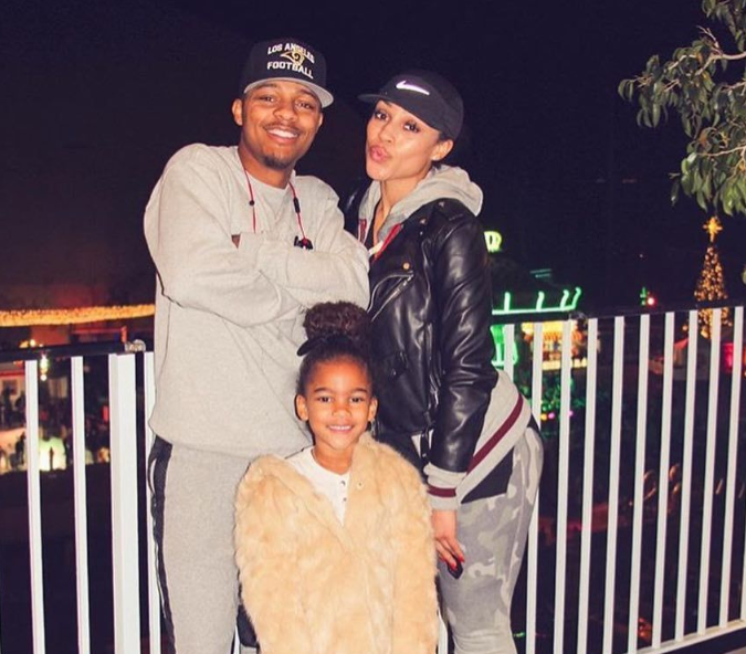 Bow Wow with his wife and daughter
