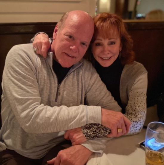 Rex Linn with his new girlfriend, Reba McEntire