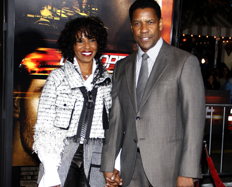 Denzel Washington with his wife, Pauletta Pearson