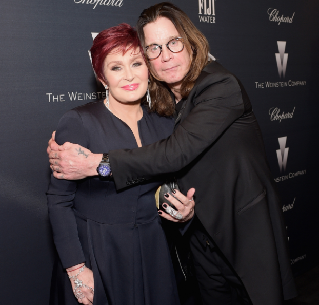 Sharon Osbourne and her spouse, Ozzy Osbourne