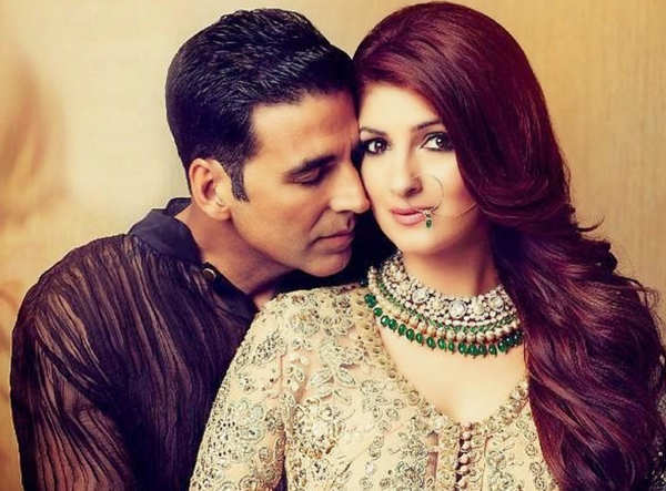 Akshay Kumar with hs wife, Twinkle Khanna