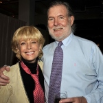 Lesley Stahl and her husband, Aaron Latham