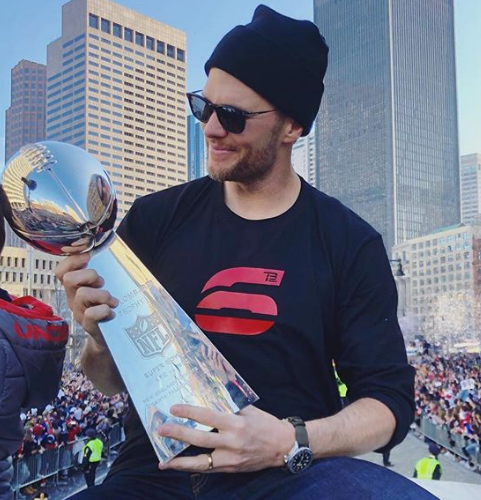 Tom Brady With Trophy