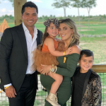 Jason Day with his wife and their childrens