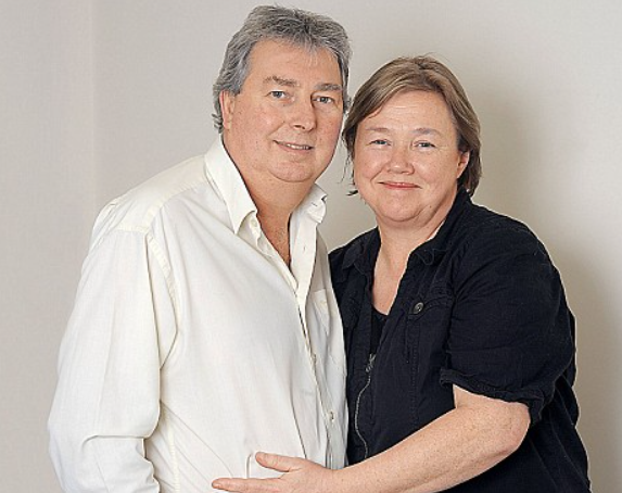 Pauline Quirke with her husband, Steve Sheen