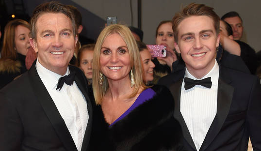 Walsh With His Wife and Son