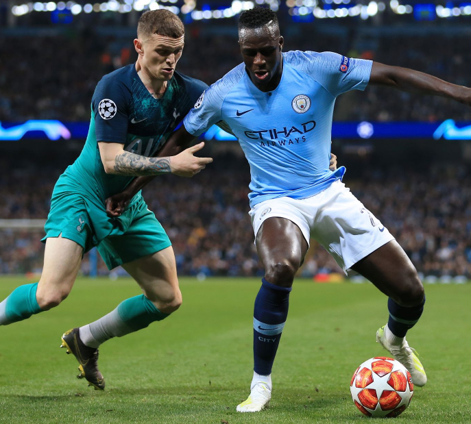 Benjamin Mendy against the oppoenent