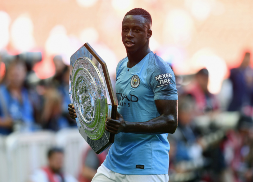 Benjamin Mendy with Trophy