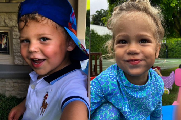 Anna Kournikova and Enrique Iglesias Twins Kids, Nicholas and Lucy