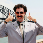 Sacha Baron Cohen in  2006 mockumentary comedy film, Borat