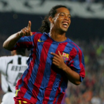 Ronaldinho Cheering After The Goal