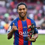 Ronaldinho with Award