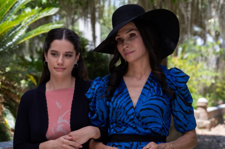 Ella Bleu Travolta (Left)  in the 2019 movie, The Poison Rose