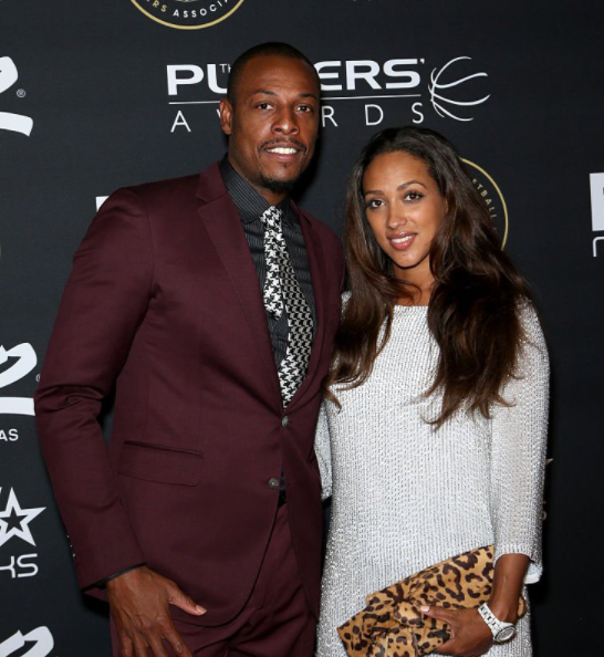 Paul Pierce with his spouse, Julie Pierce