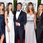 Jennifer Flavin and her husband, Sylvester Stallone with their daughter