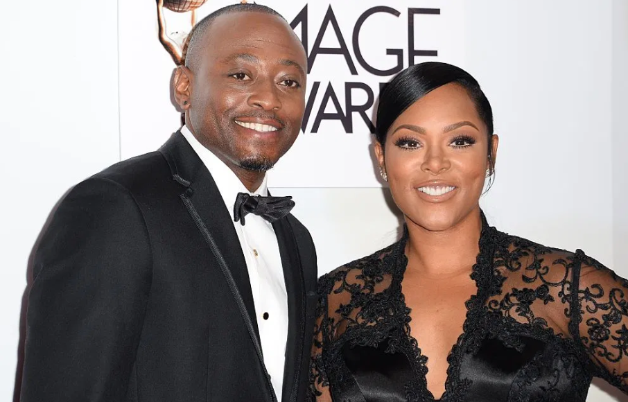 Omar Epps with his wife, Keisha Spivey