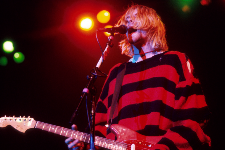 Founder of the band, Nirvana, Kurt Cobain Singing