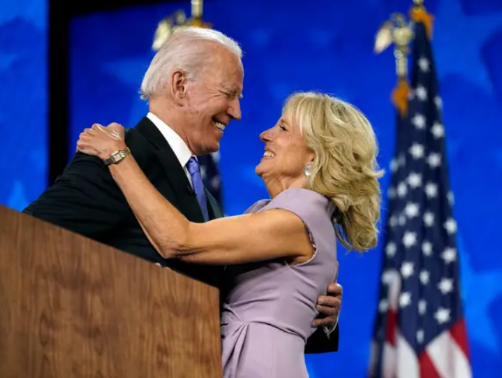 Joe Biden and his wife, Jill Biden