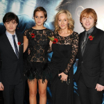 J.K. Rowling With The Character Of Harry Potter