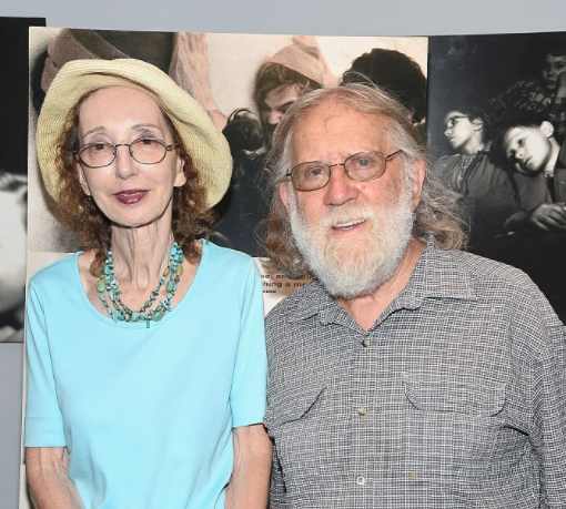 Joyce Carol Oates with her late husband Charles Gross