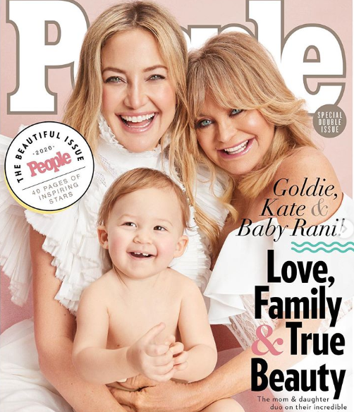 The mother-daughter duo appeared on the cover of People magazine's Beautiful issue, along with Hudson 1-year-old daughter Rani