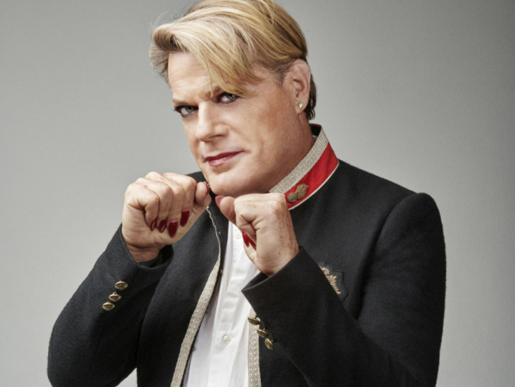 Eddie Izzard, a famous stand-up comedian, actor, writer, and political activist