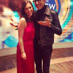 Abby Huntsman With Jeff Goldblum At The View