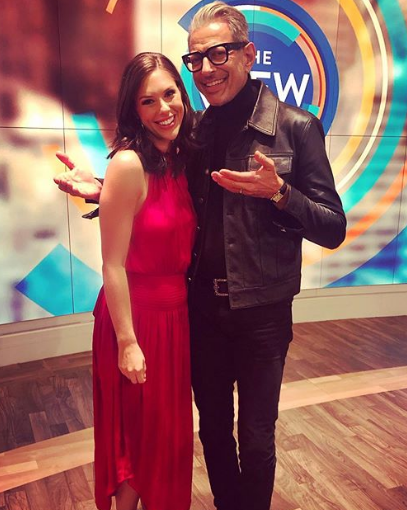 Abby Huntsman With Jeff Goldblum At The View