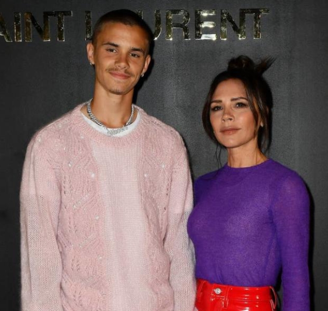 Romeo Beckham and his beautiful mum, Victoria Beckham