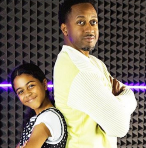 Jaleel White and his daughter, Samaya