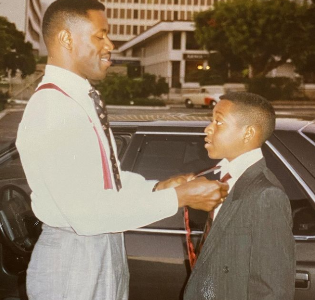 Jaleel White and his father Michael White