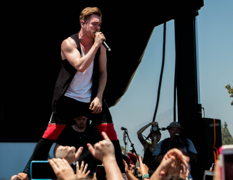 22 July 2015 - Cleveland, Ohio - Cody Carson, Maxx Danziger, Dan Clermont,  and Zach DeWall of the band Set It Off attend the 2015 Alternative Press  Music Awards at Quicken Loans