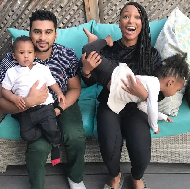 LaToya Forever with her husband, Adam Ali and their kids