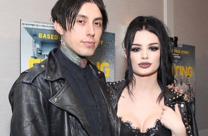 Ronnie Radke with his girlfriend, Paige