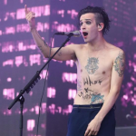 Matthew Healy, the lead singer of The 1975