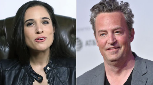 Matthew Perry (Right) and his fiancee Molly Hurwitz (Left)