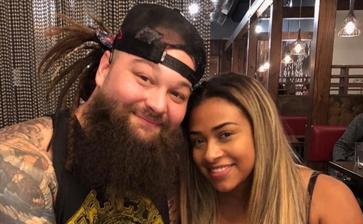 Bray Wyatt with his wife, JoJo Offerman