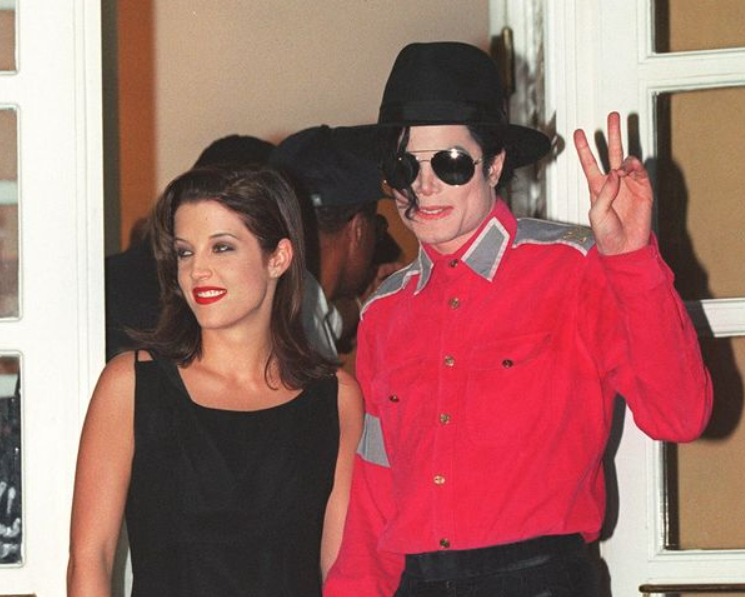 Lisa Marie Presley with her ex-husband, Michael Jackson