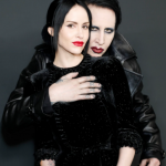 Marilyn Manson with his current wife Lindsay Usich