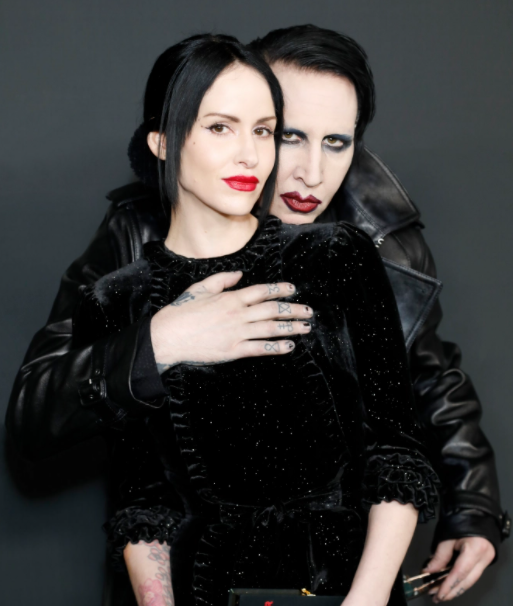 Marilyn Manson with his current wife Lindsay Usich