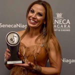 Mickie James Holding Native American Music Awards
