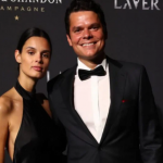 Milos Raonic and his girlfriend, Camille Ringoir