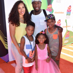 Nate Robinson with his girlfriend and their kids