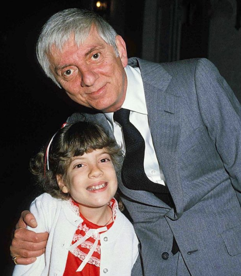 Tori Spelling and her father, Aaron Spelling