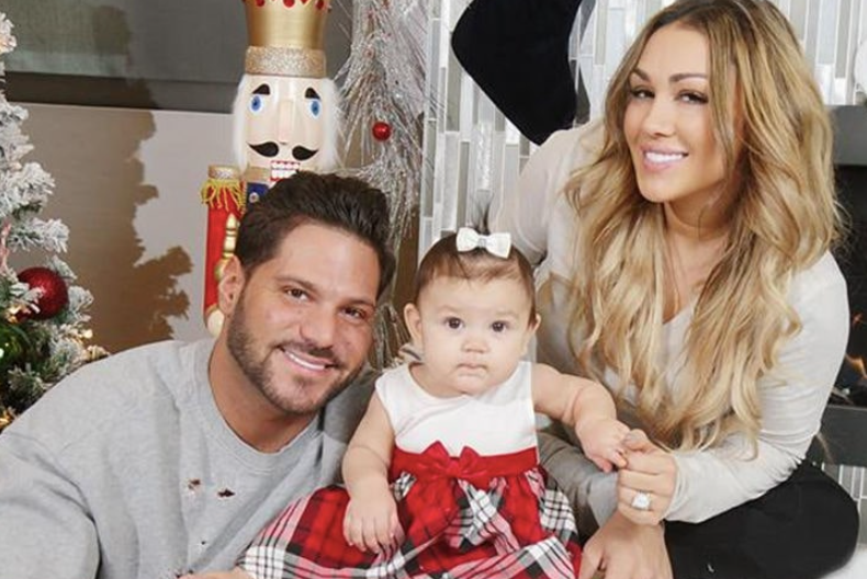 Ronnie Ortiz-Magro with her ex-girlfriend, Jen Harley and their daughter