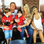 Kroy Biermann with his wife and kids
