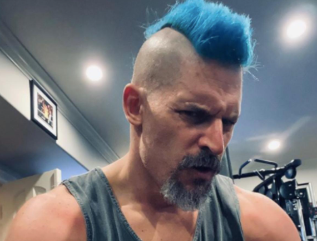 Joe Manganiello's New Blue Hair