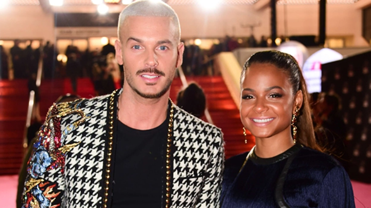 Christina Milian with her boyfriend, Matt Pokora