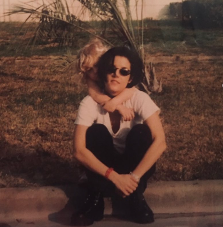 Riley Keough with her mom, Lisa Marie Presley